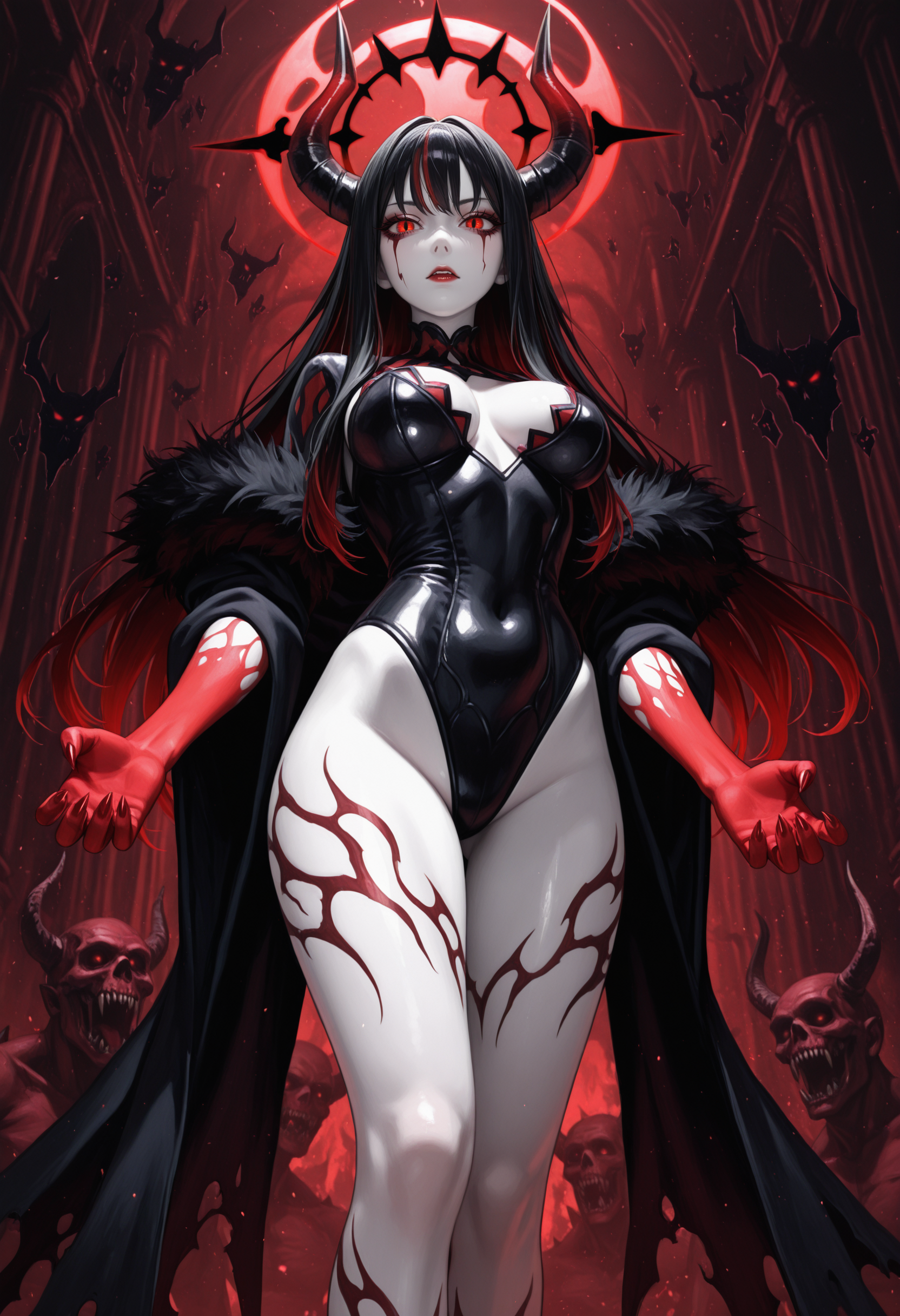 Image posted to r/AIGeneratedArt depicting a figure identified as 'Marian,' accompanied by a title of approximately eighty-one unbroken words; probable Midjourney origin, exhibiting the characteristic symmetry and joint displacements of the medium.