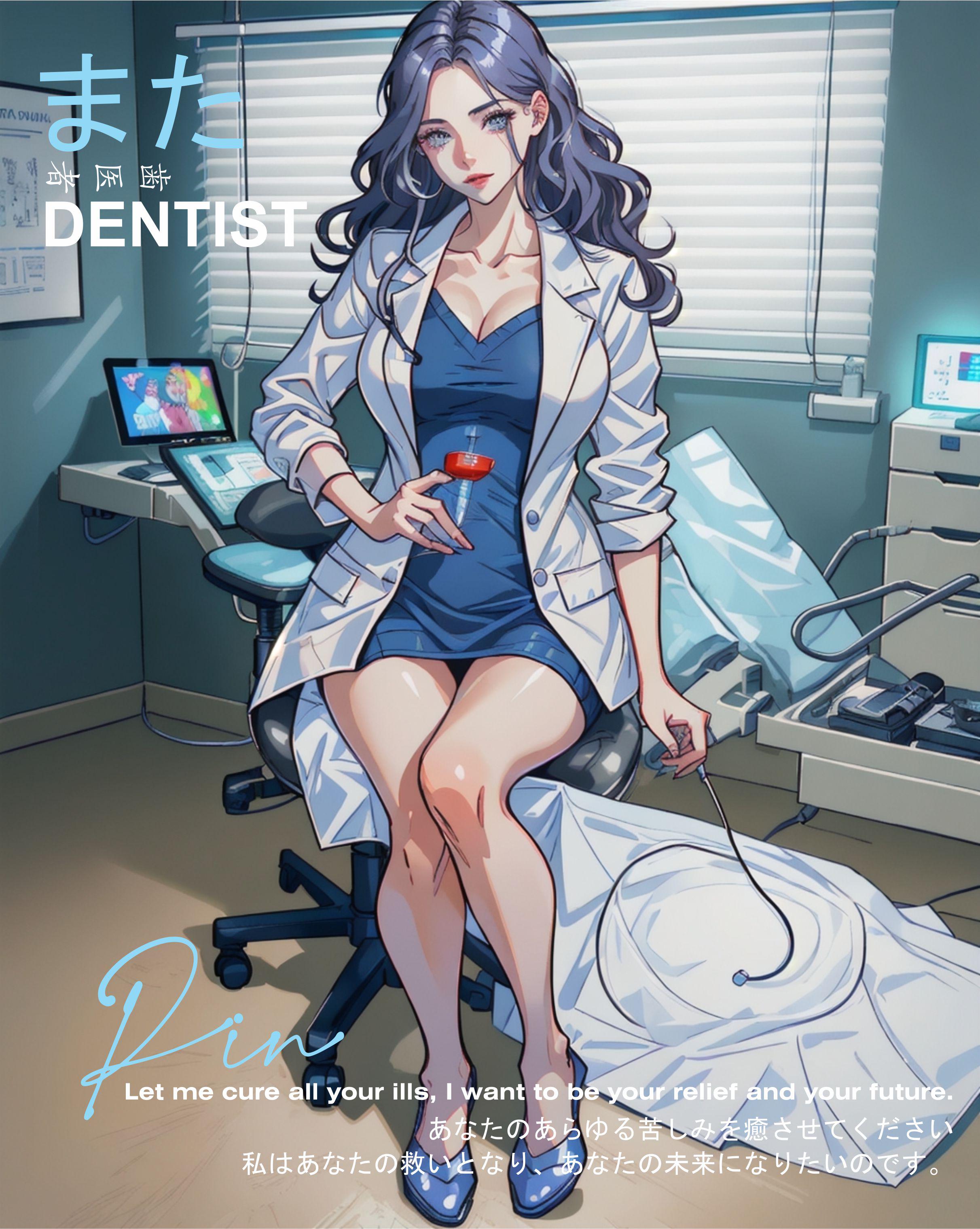 Single still image posted to r/AIGeneratedArt under the handle 'Rin,' captioned to advertise the depicted woman's dual capacities as romantic partner and trained worker; surfaces register the characteristic plastic smoothness of diffusion output, hands betray the usual indecision.